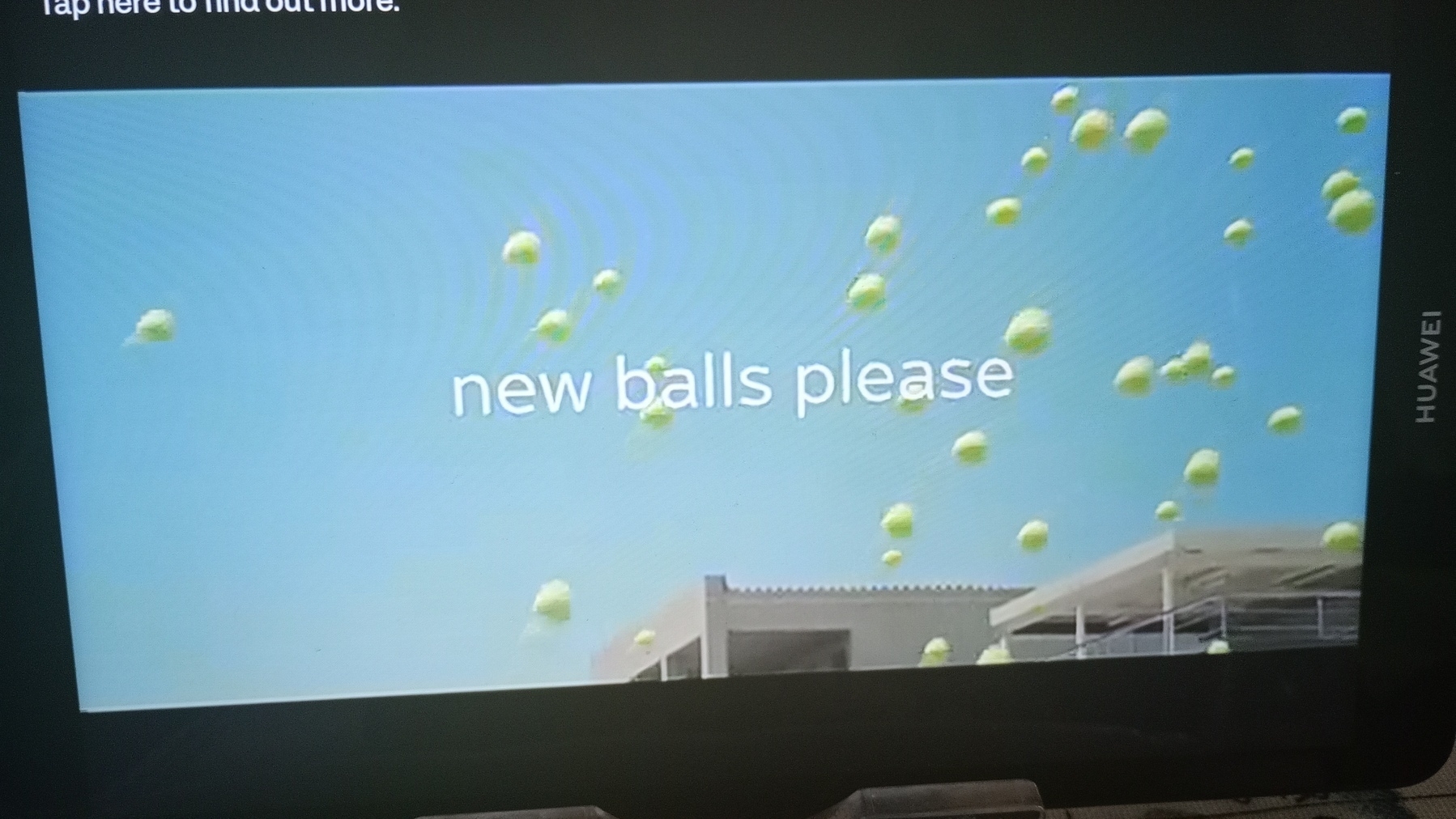 Screen capture from parody of bouncing balls Sony advert