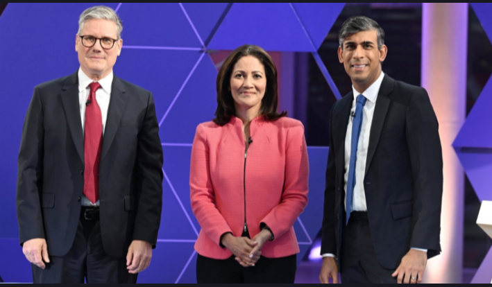 Keir Starmer, Michelle Hussein, Rishi Sunak