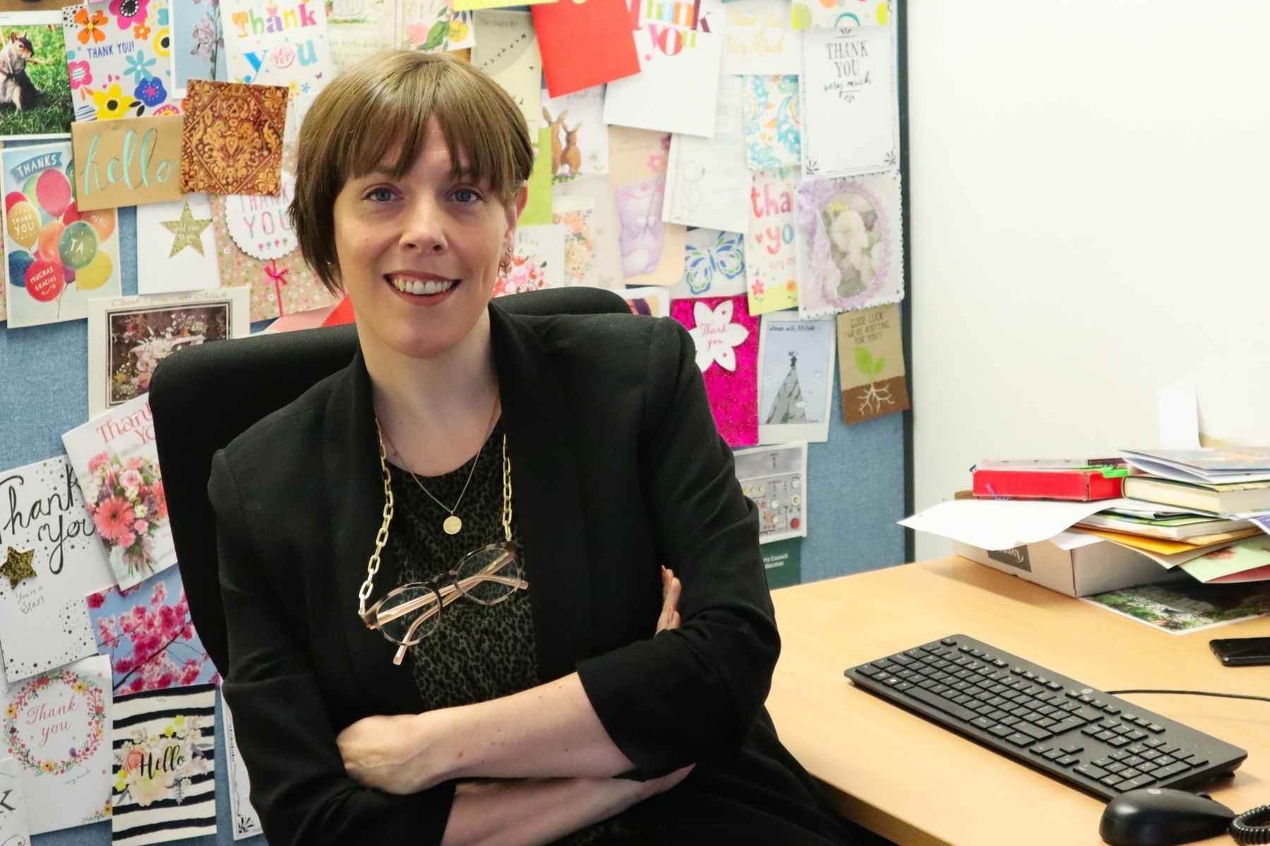 Jess Phillips in her office